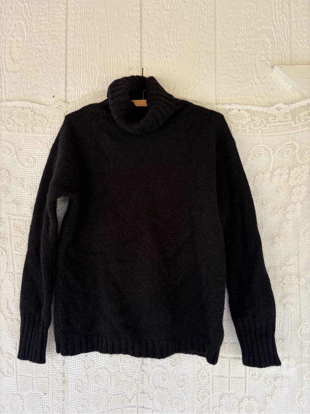 Vintage 90s J Crew Wool Turtleneck Sweater Small